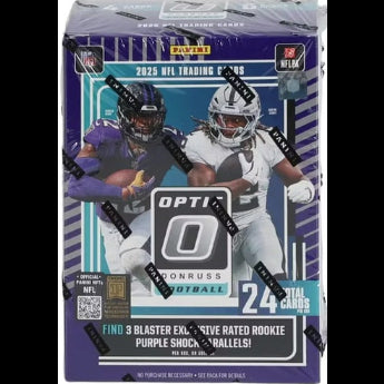 Panini Donruss 2025 NFL trading card pack with football players on the front.