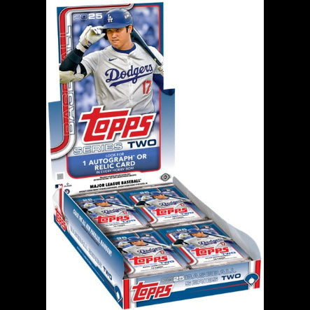 Topps Series Two trading card pack with a baseball player on the front
