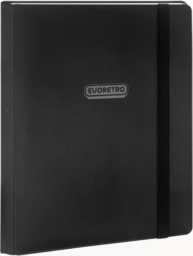 ER 9PKT CARD BINDER WITH ELASTIC BLACK (10)