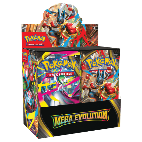 Pokémon trading card game packs with Mega Evolution theme