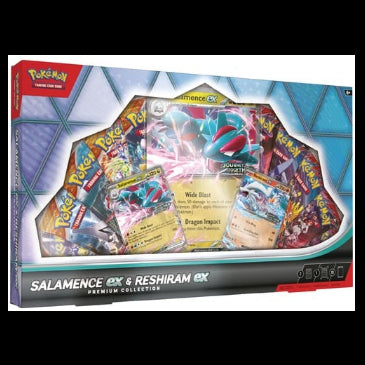 Pokémon Salamence ex & Reshiram ex premium collection packaging
